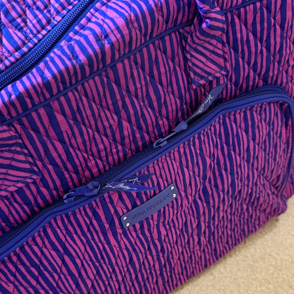 Vera Bradley Purple and Pink Women's Travel Bag - Picture 2 of 8